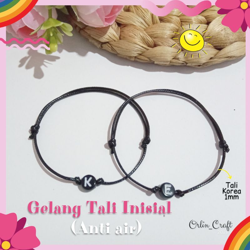 Gelang Inisial Custom ( anti air)