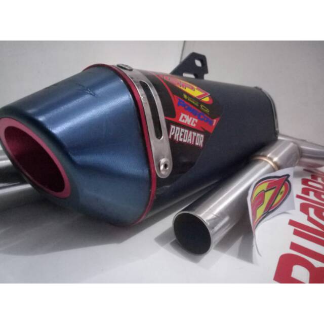 Knalpot Gp7 KLX 150 DTRACKER 150 Seri Type CNC PREDATOR Original