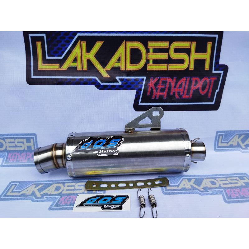 SILENCER (ONLY) KNALPOT DOS (INLET 38/50) BEAT MIO VARIO AEROX SCOOPY NMAX PCX ADV LEXI GENIO DLL