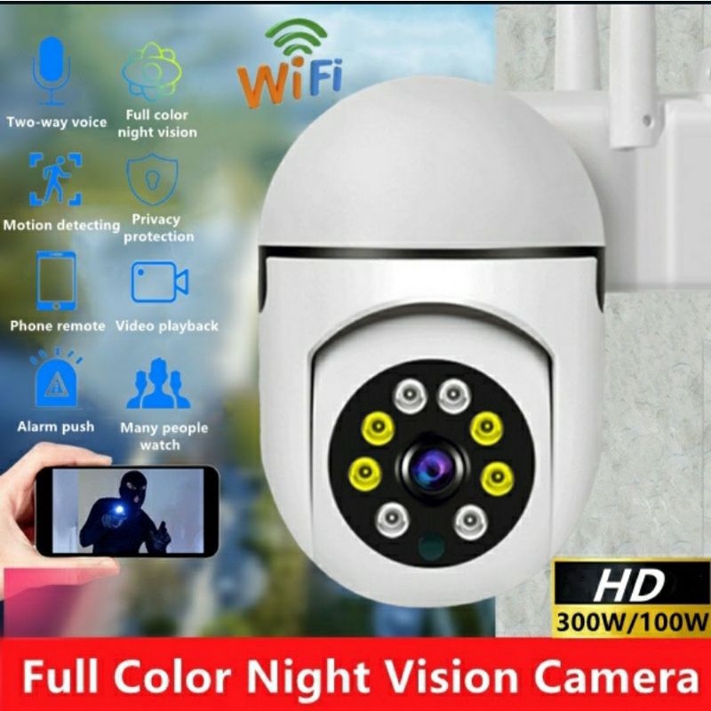 IP CAM KAMERA V380 PTZ MINI 8MP CCTV WIRELESS/HASIL TERJAMIN BAGUS