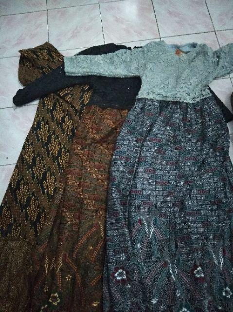Gamis Syari Batik Sogan Kode 2501 / Couple Batik Sogan