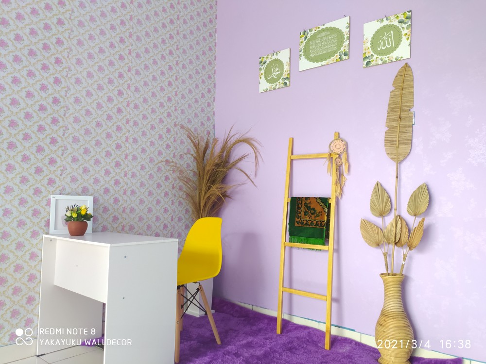 Wallpaper Dinding Sticker 45 Cm X 10 M Doraemon Hijau