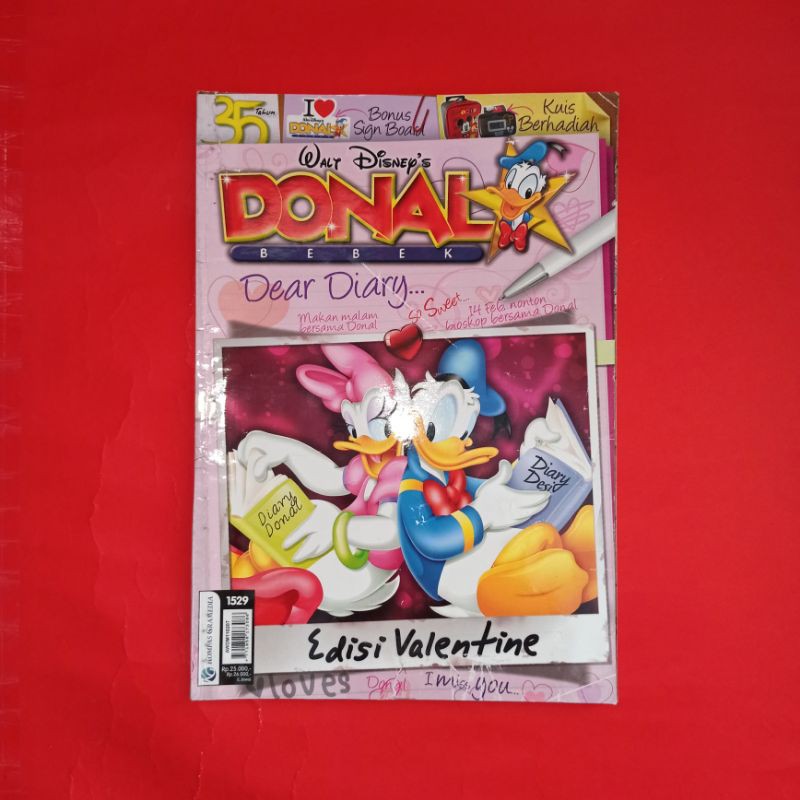 komik Donal Bebek edisi valentine