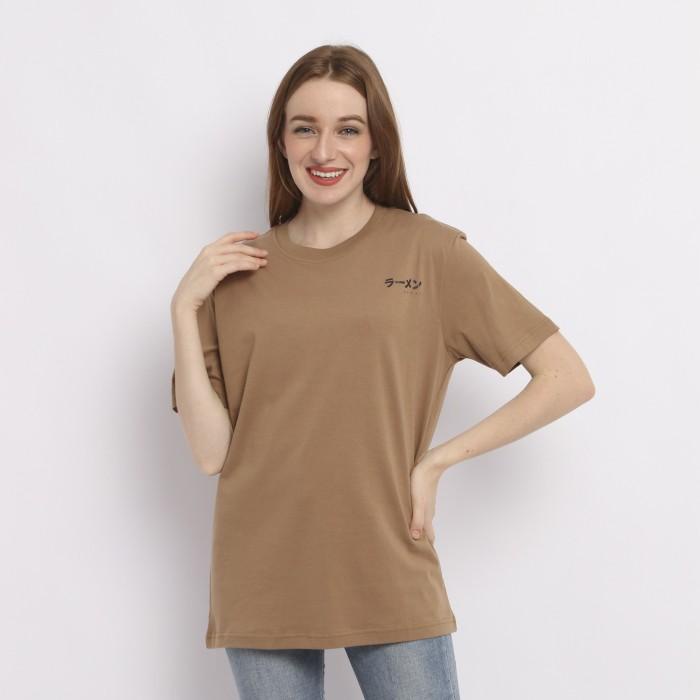Super Sale T-Shirt 8.0 Ramen Vending Chestnut Kaos Wanita Ss -Baju Crewneck Edwin Terlaris