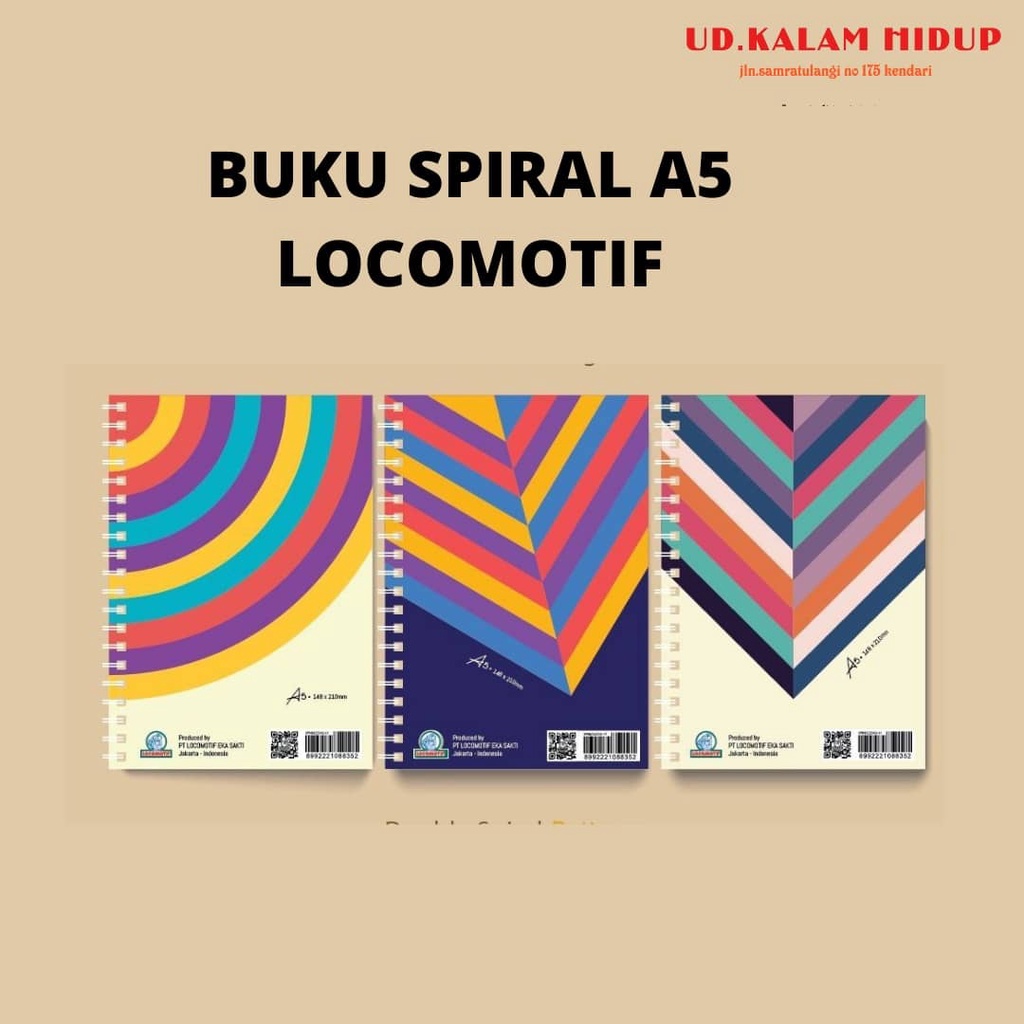 

buku spiral A5 locomotif