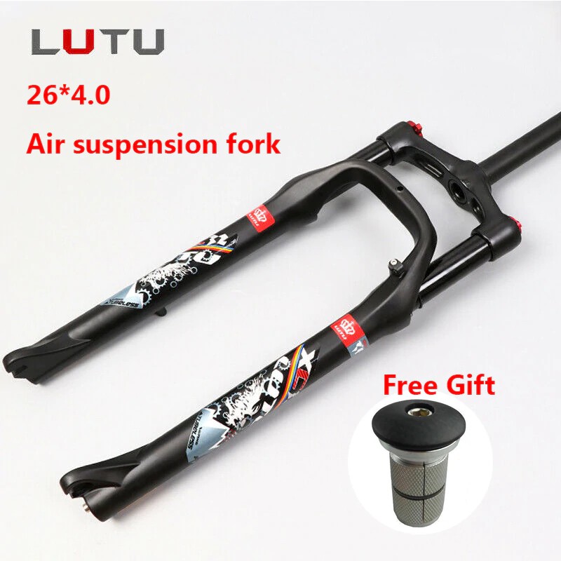 IMPORT Snow MTB Moutain 26inch Bike Fork Fat bicycle Fork Air Gas Locking Suspension Forks