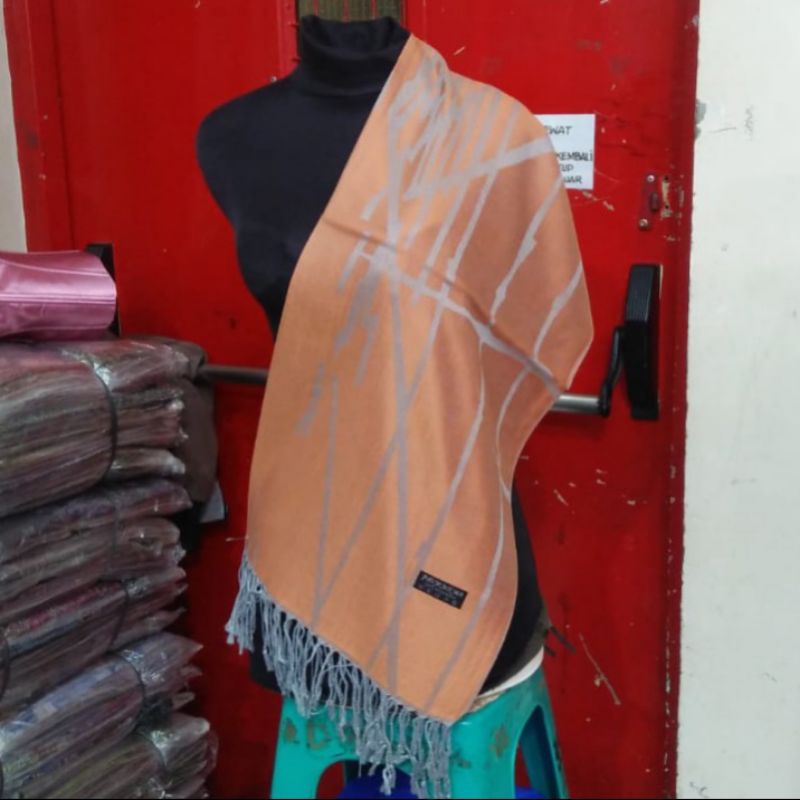 syal Cashmere garis zigzag| Motif | Selendang | Scarf | Syal | Shawl | Pasmina