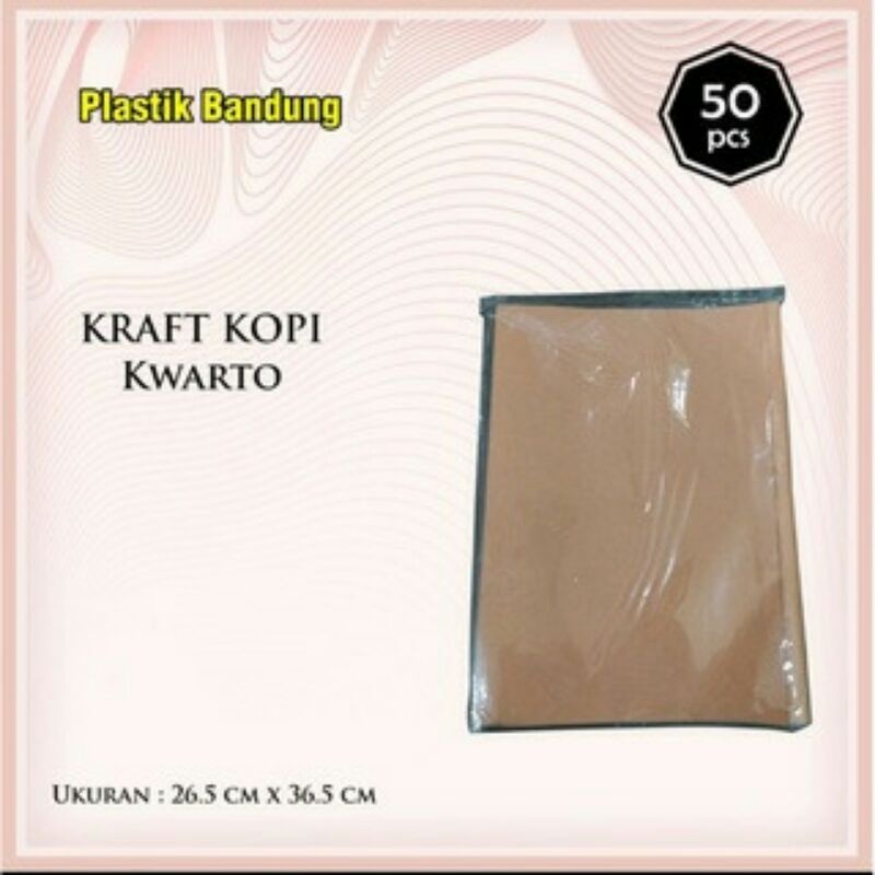 

SR PLASTIK sampul coklat kopi polos ukuran kuarto boxy