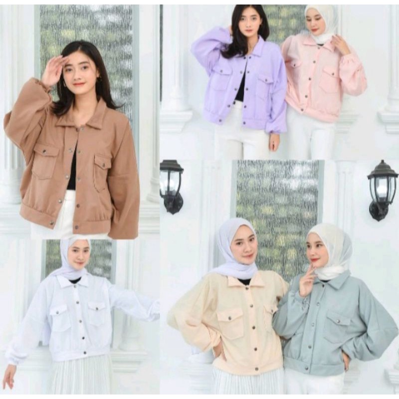JAKET WANITA MURAH / JAKET WANITA KEKINIAN / JAKET WANITA OLIN BUTTON