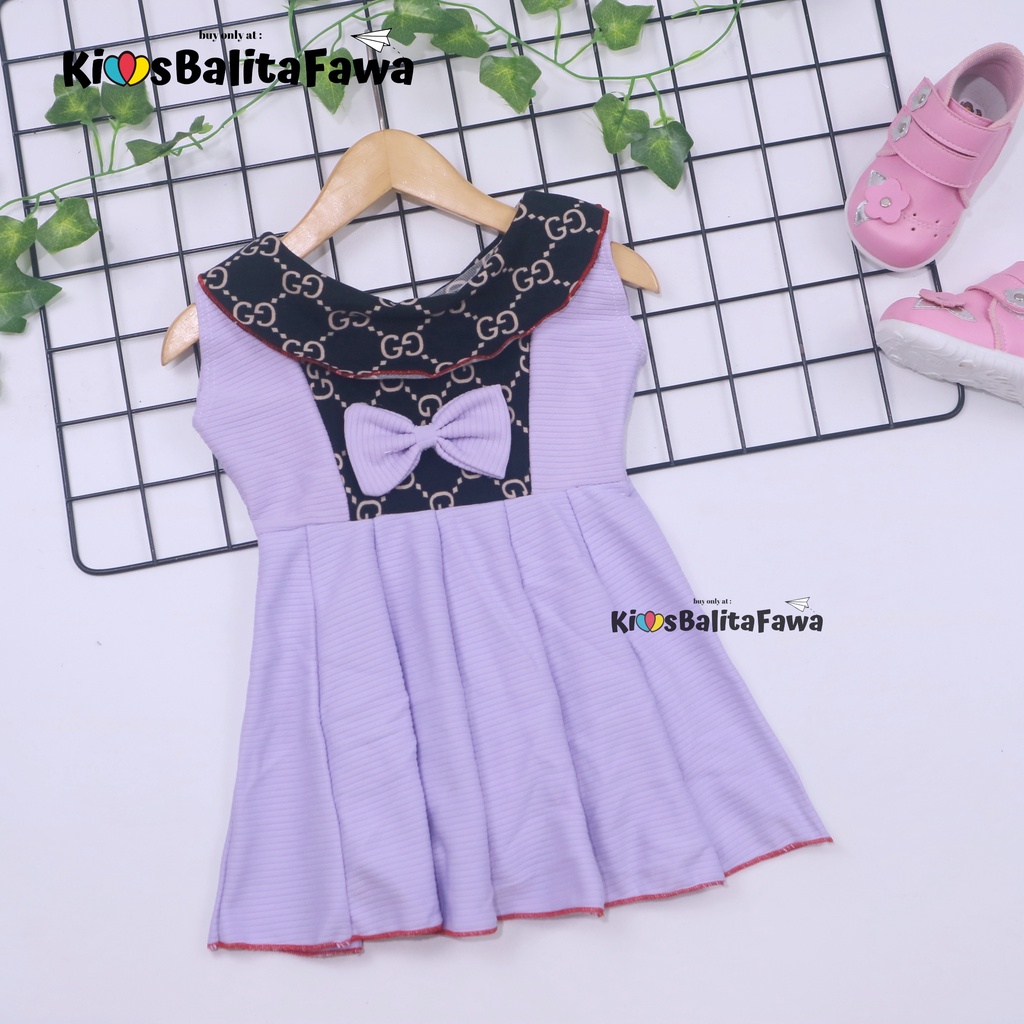 (0-6 Bulan) Dress Najwa uk Bayi / Baju Anak Perempuan Gaun Pesta Import Murah Dres Cantika Yukensi