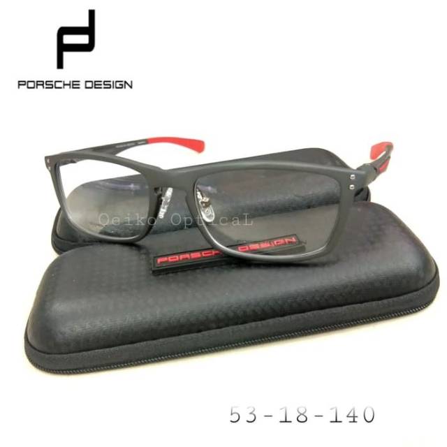 Kacamata Frame Minus Pria Titanium Carbon  Porsche C-7 Anti Korosi