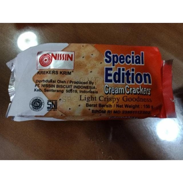 Jual Nissin Special Edition Cream Crackers 150g Shopee Indonesia