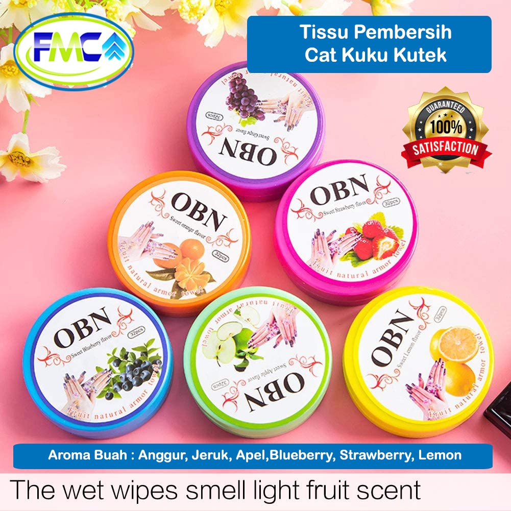 Tisu Pembersih Kutek Kuku Gel Aroma Buah Nail Polish Remover Penghilang Cat Kuteks Penghapus Cat Kuku