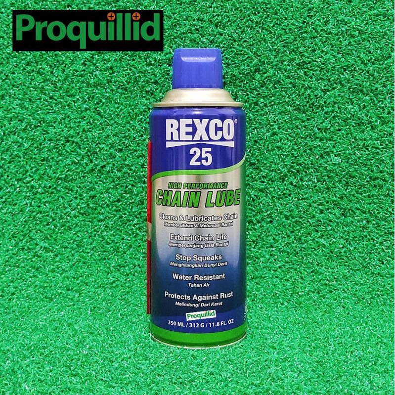 REXCO 25 CHAIN LUBE 350ML MINYAK OLI PELUMAS RING RANTAI GIR SPROKET SEPEDA MOTOR REXCO 25 350 ML