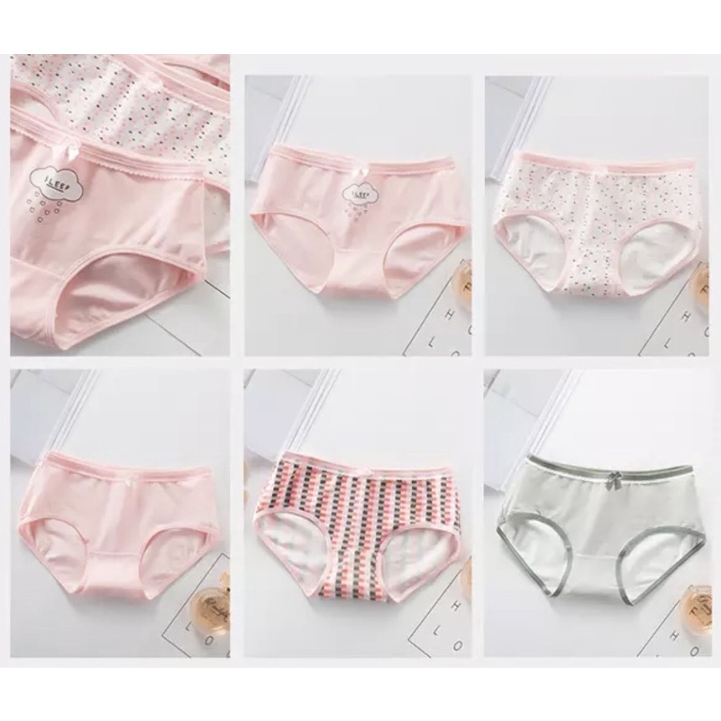 SUPER MURAH !!! Panty 5 Pcs Celana dalam paket 5 Pcs 100% katun