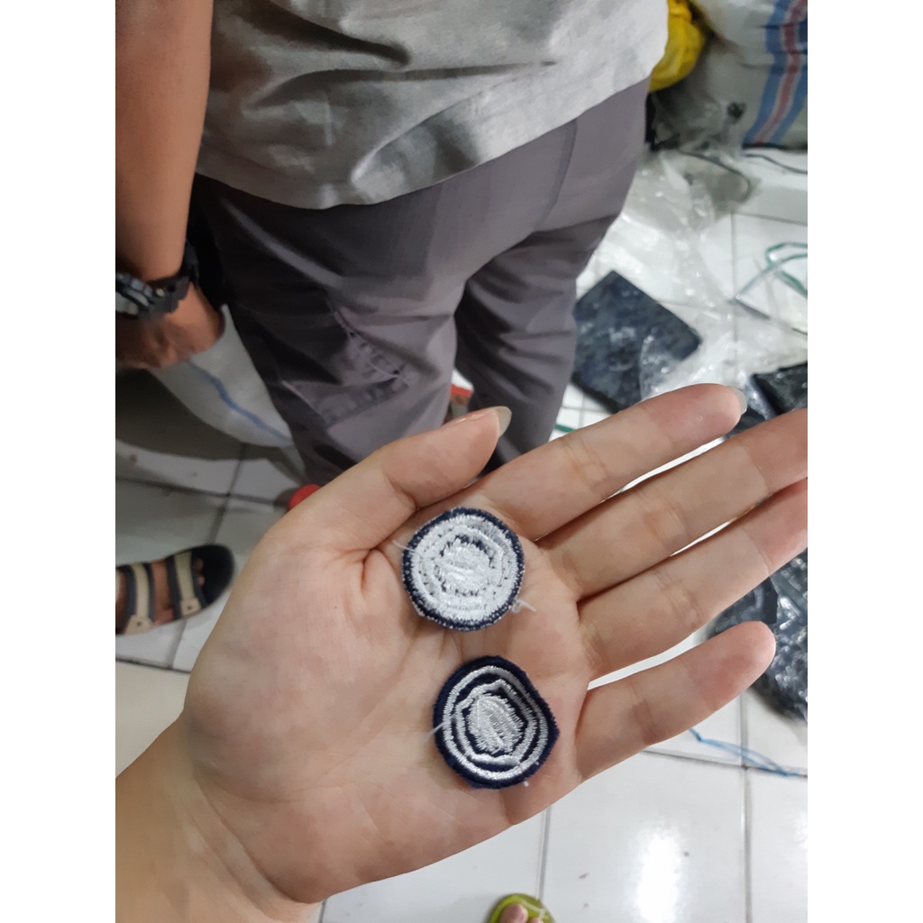 Badge Monogram Satpam Bet Monogram Bet Kerah Satpam Bordir Kerah Bordir