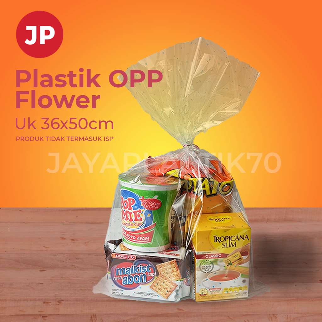 

Plastik ultah / plastik souvenir Opp pembungkus makanan uk: 36 x 50 + Pita kawat pengikat 12pcs