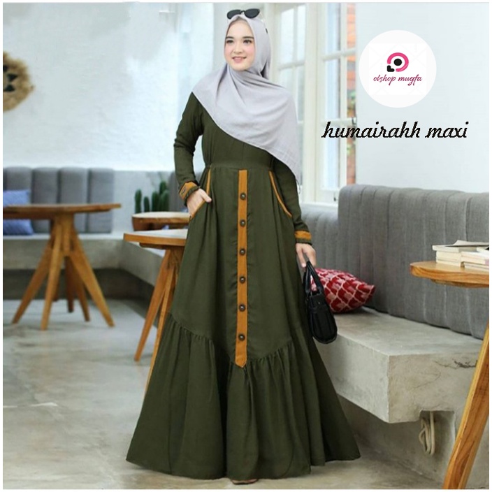 Olshop Mugfa Gamis Terbaru 2021 Humairah Maxi 2021