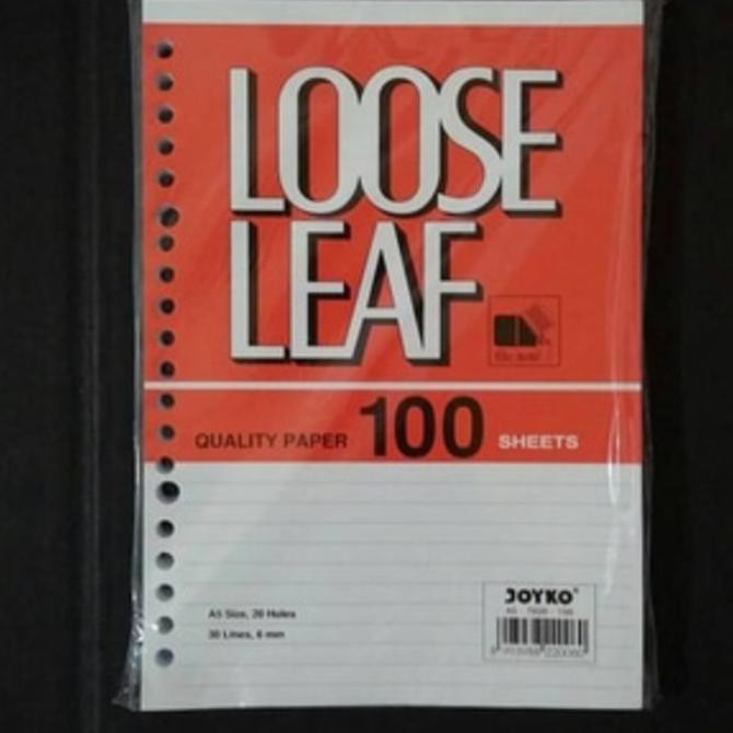 

Cuci Gudang Loose Leaf ( Kertas File) A5 Joyko 100 Lembar Atk