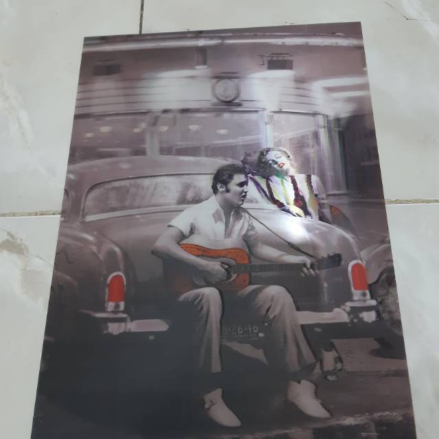 (kecil) Poster gambar 3 dimensi, cover 3 dimensi
