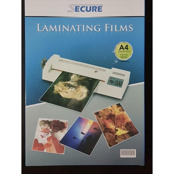 

✰→ Secure Laminating Films A4 isi 100 pcs / Plastik Laminating Secure A4 ★ K7P