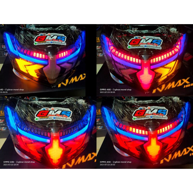 stop lamp nmax old,lampu blakan variasi nmax old model spider