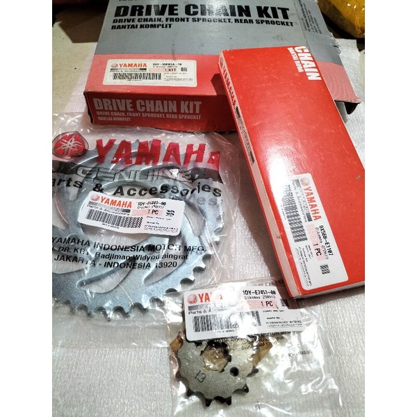gear set Jupiter Z1 1DY ger set Jupiter Z1 2012 sampai 2017 asli rantai set ger original