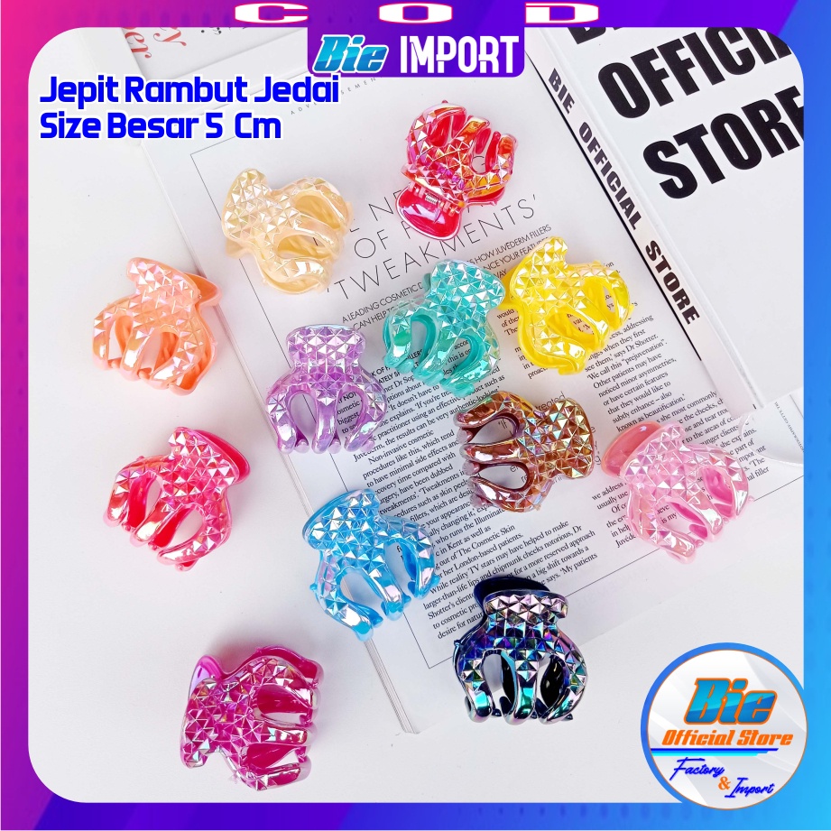 Jepit Jedai Bangkok Ori Besar Model Diamond Color Premium Impor Best Seller