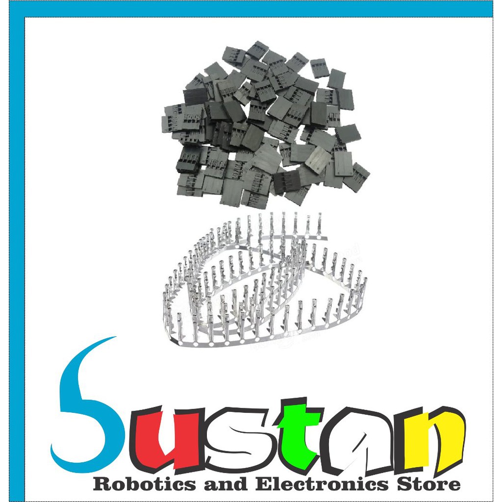 Black housing 4P 2.54mm Plastic Dupont Head Jumper Wire Housing Female Pin Connector