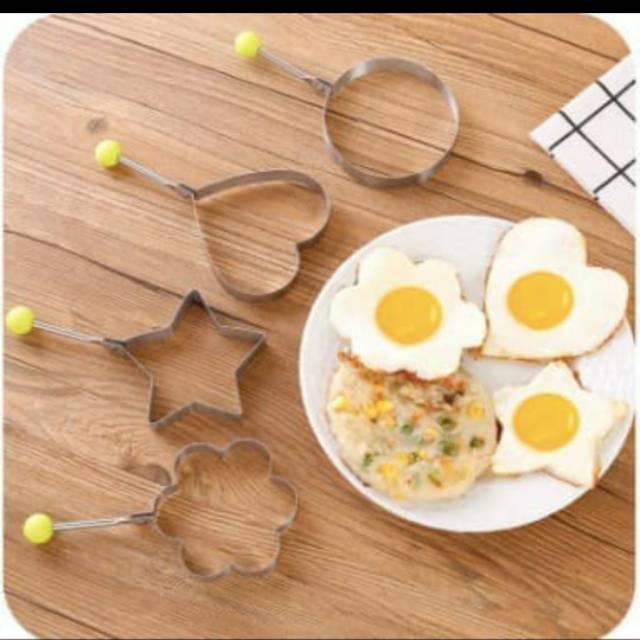 BEST SELLER  !! CETAKAN TELUR TELOR BENTUK KARAKTER STAINLESS STEEL EGG BENTO