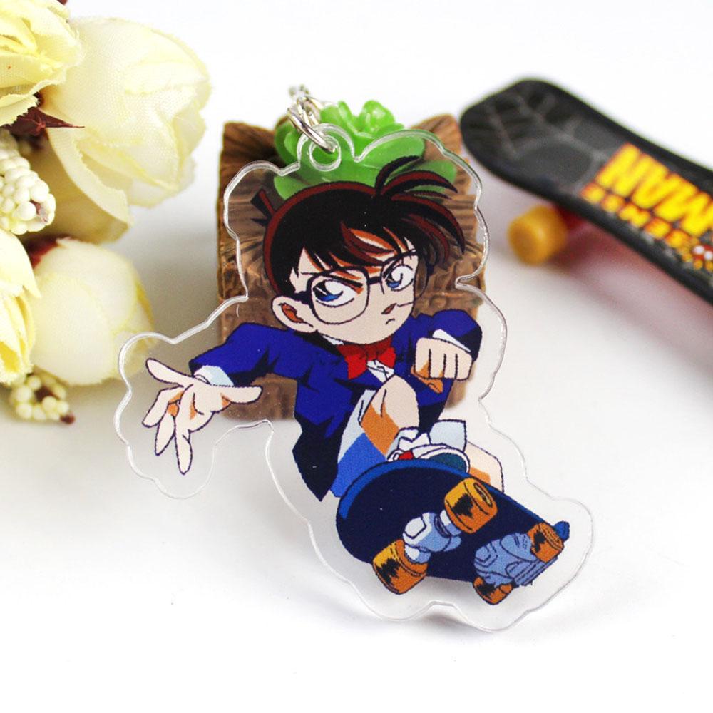 Agustin Conan Gantungan Kunci Untuk Anak Liontin Miniatur Detektif Conan Scultures Anime Jepang Key Ring