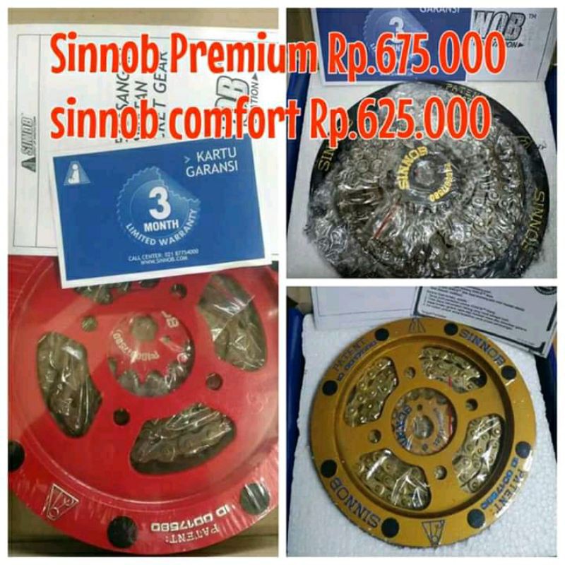 Gear Sinnob Comfort R15V3 CBR150RK45G NEW CB150R VIXION R