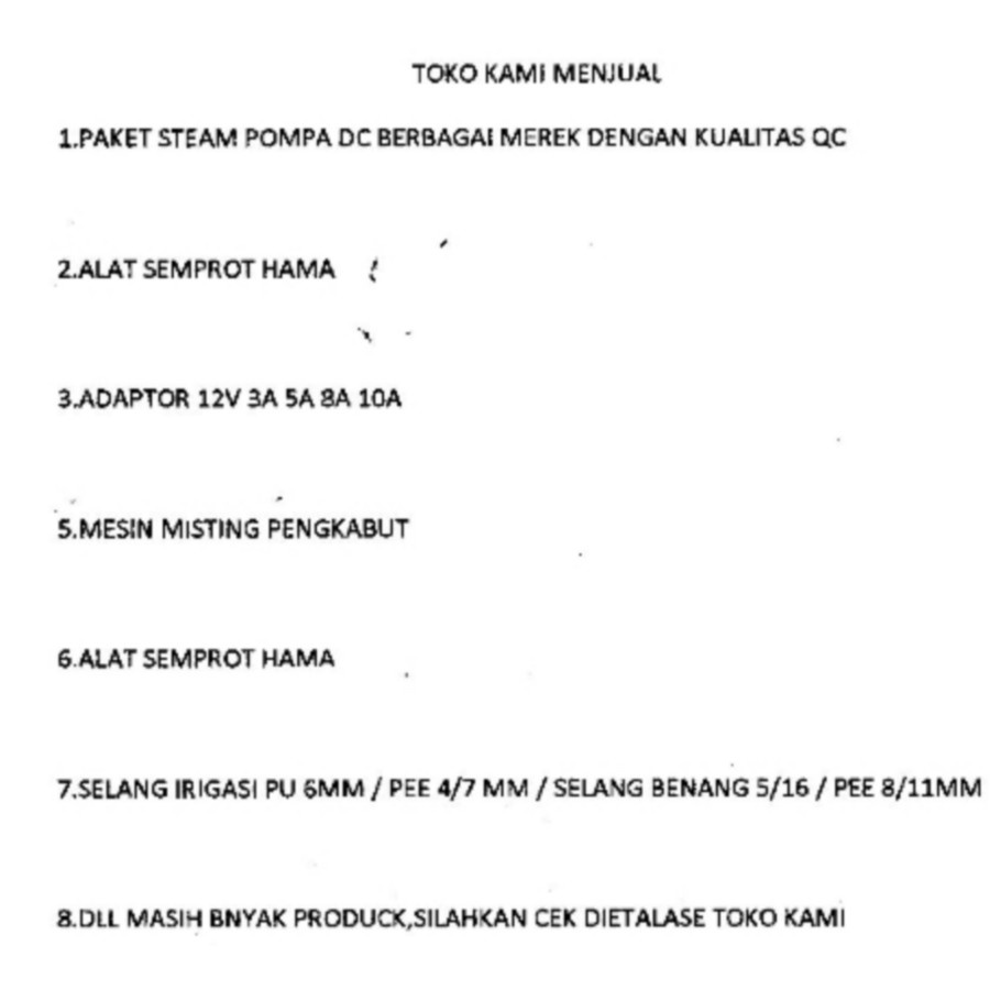 NOZZLE PLASTIK KEPALA 1 / 1 LUBANG / MATA SPRAYER 1 TITIK