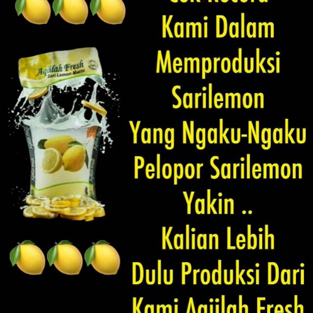 

Sari lemon Aqiilah fresh