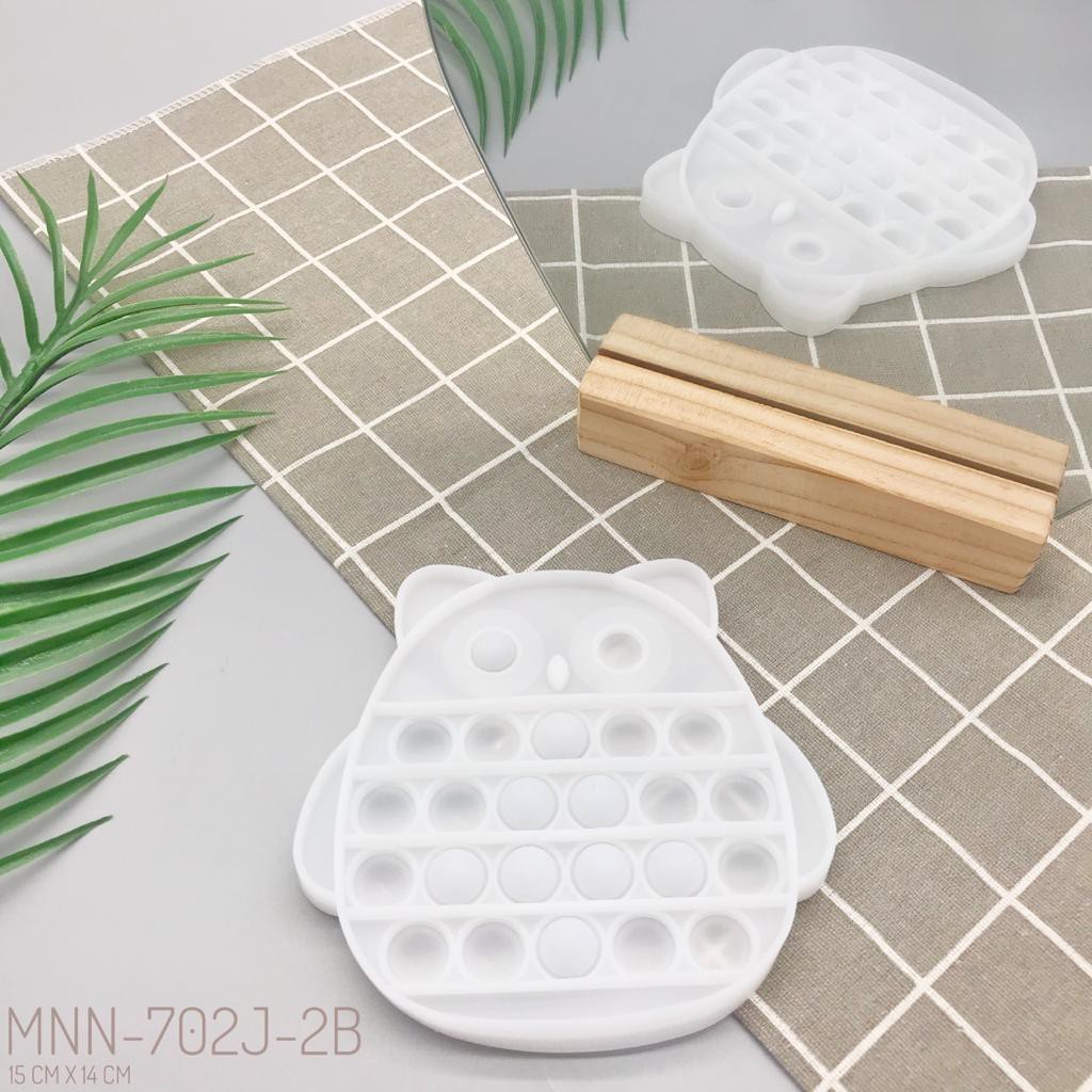 pop it fidget toys UV PELANGI UNICORN - AMONG US - Stitch - Owl UV Import-1