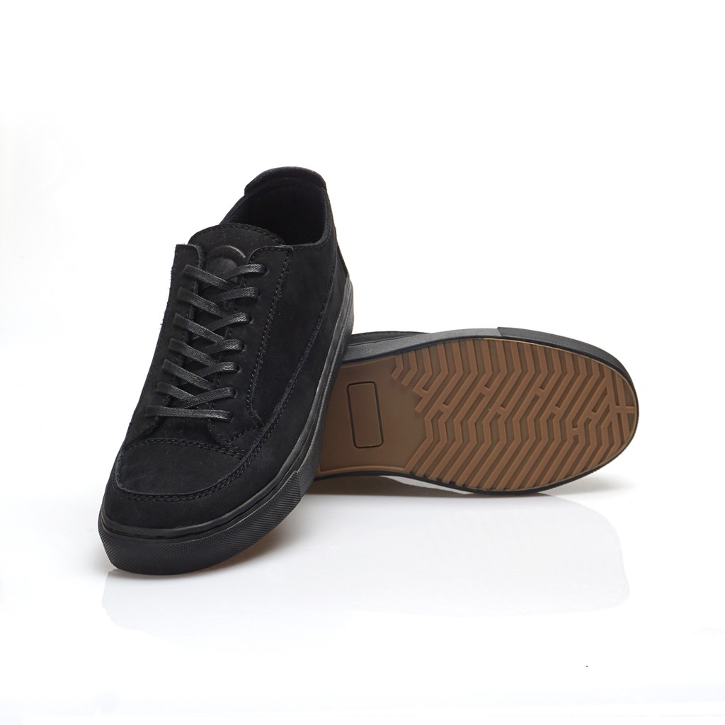 OLAF FULLBLACK (KULIT ASLI) |ManNeedMe x Greata| Sepatu Sneakers Pria Casual Shoes ORIGINAL