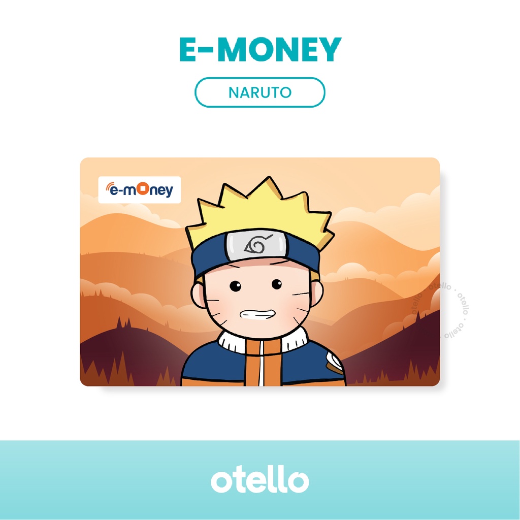 Otello Kartu eMoney Naruto Chibi e-Money Card eToll Mandiri Anime Karakter E-Toll Jepang