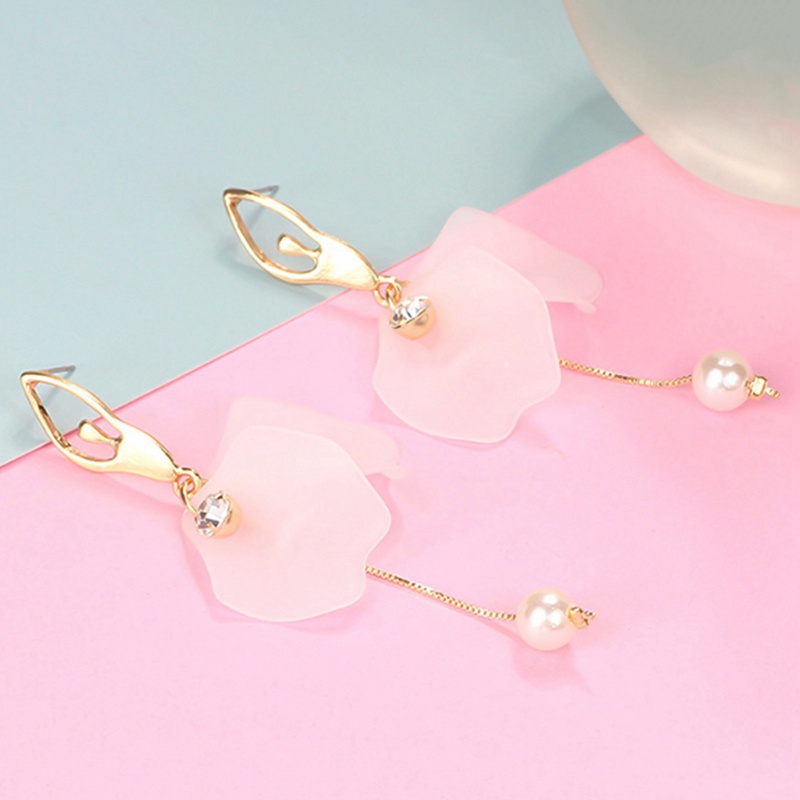 Anting Tusuk Gantung Bahan Sterling Silver 925 Desain Balerina Gaya Korea Slim Untuk Wanita