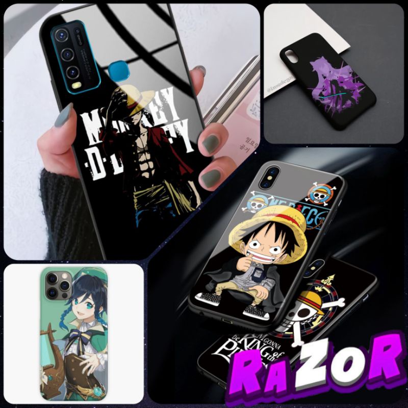 Custom case , desain sendiri , casing anime , Case Game , Casing HP custom , Genshin impact , Honkai