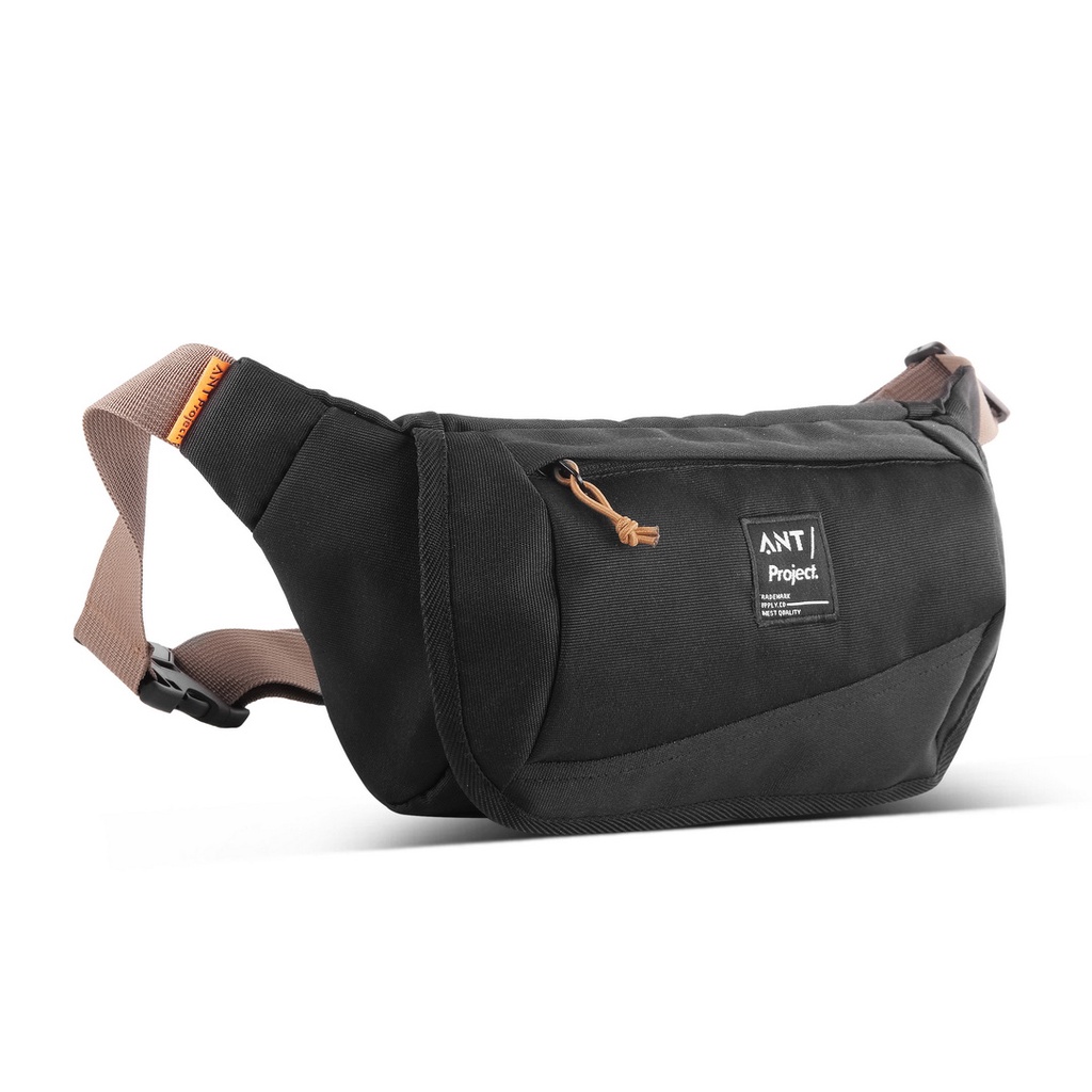 ANT PROJECT - Waistbag Pria ZENON BLACK