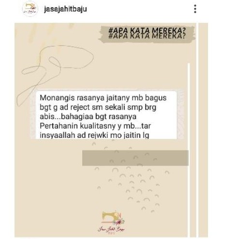 Jahit Baju TERMURAH minim 12pc BISA