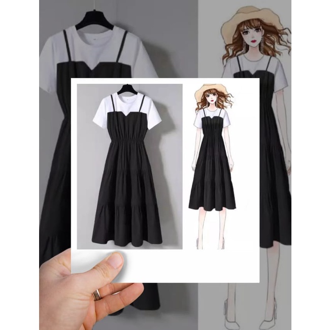 NEW!!! PROMO!!! MIDI DRESS KOREAN STYLE / DRESS LISA TERBARU / PAKAIAN WANITA KEKINIAN / MIDI DRESS TERLARIS / DRESS POLOS / BAJU TIDUR / BAJU SANTAI / BAJU CASUAL / BAJU REMAJA / DRESS WANITA / BAJU WANITA / SET DRESS-1