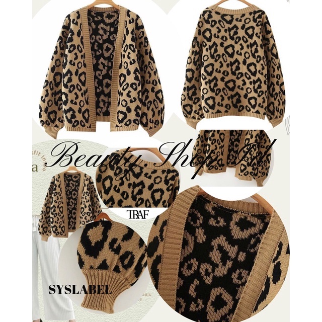 Leopart Cardigan Knit | Cardigan Rajut Premium | Cardigan Wanita A53