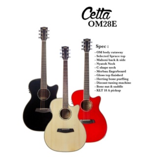 GITAR CETTA OM28CE CE AKUSTIK ELEKTRIK OM-28CE OM 28 - ORIGINAL GUITAR