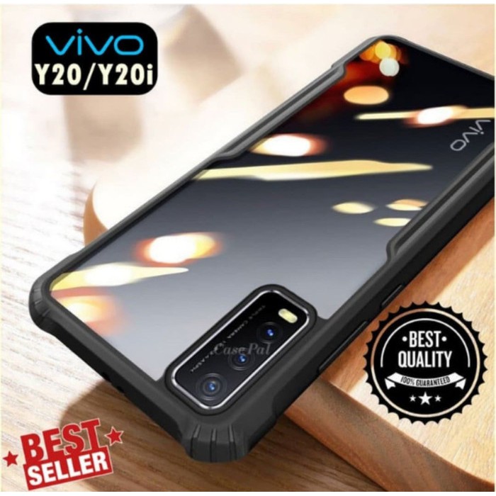 Case VIVO Y20t / VIVO Y20 / VIVO Y20i / VIVO Y20S / VIVO Y12s HardCase Casing Clear Cover Transparant Fusion Casing Hp