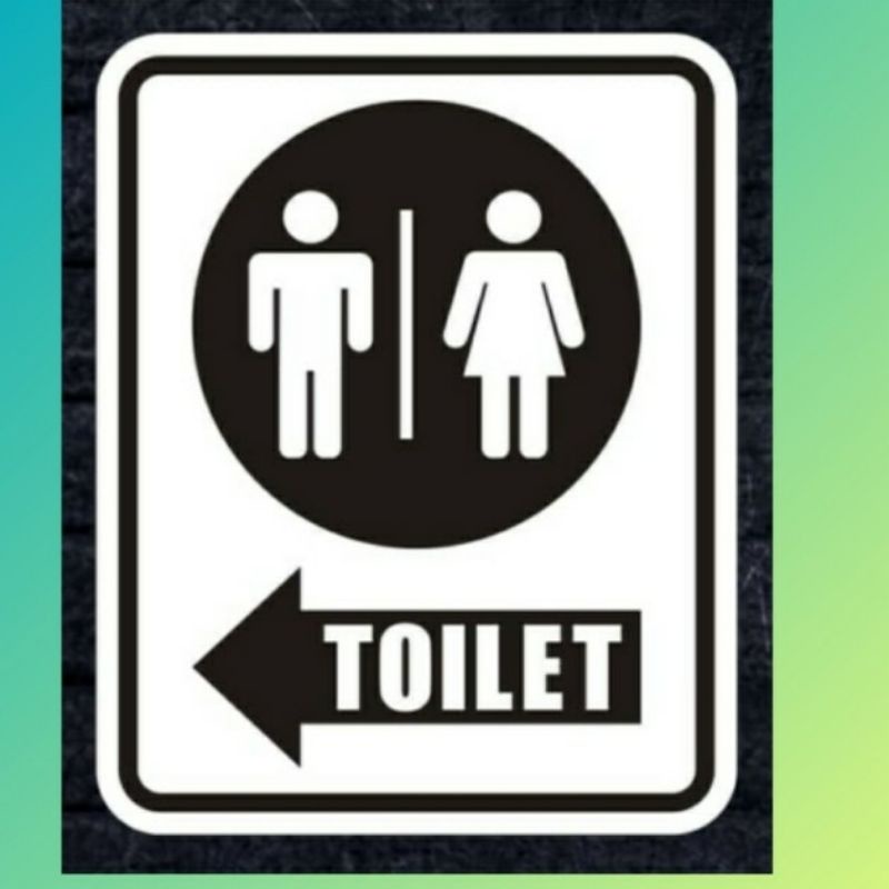 

Stiker sign 20x25cm TOILET PRIA WANITA KIRI KANAN label rambu k3 safety