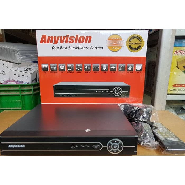 Anyvision CCTV NVR HD 4 8 16 Channel Original