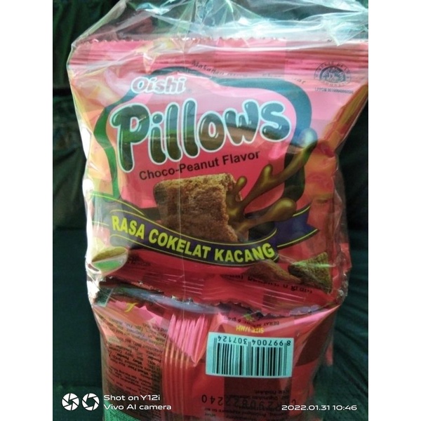 

snack oishi filow coklat kacang 2 renceng/20 bungkus
