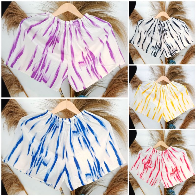 HOT PANTS TIE DYE MURAH RAYON