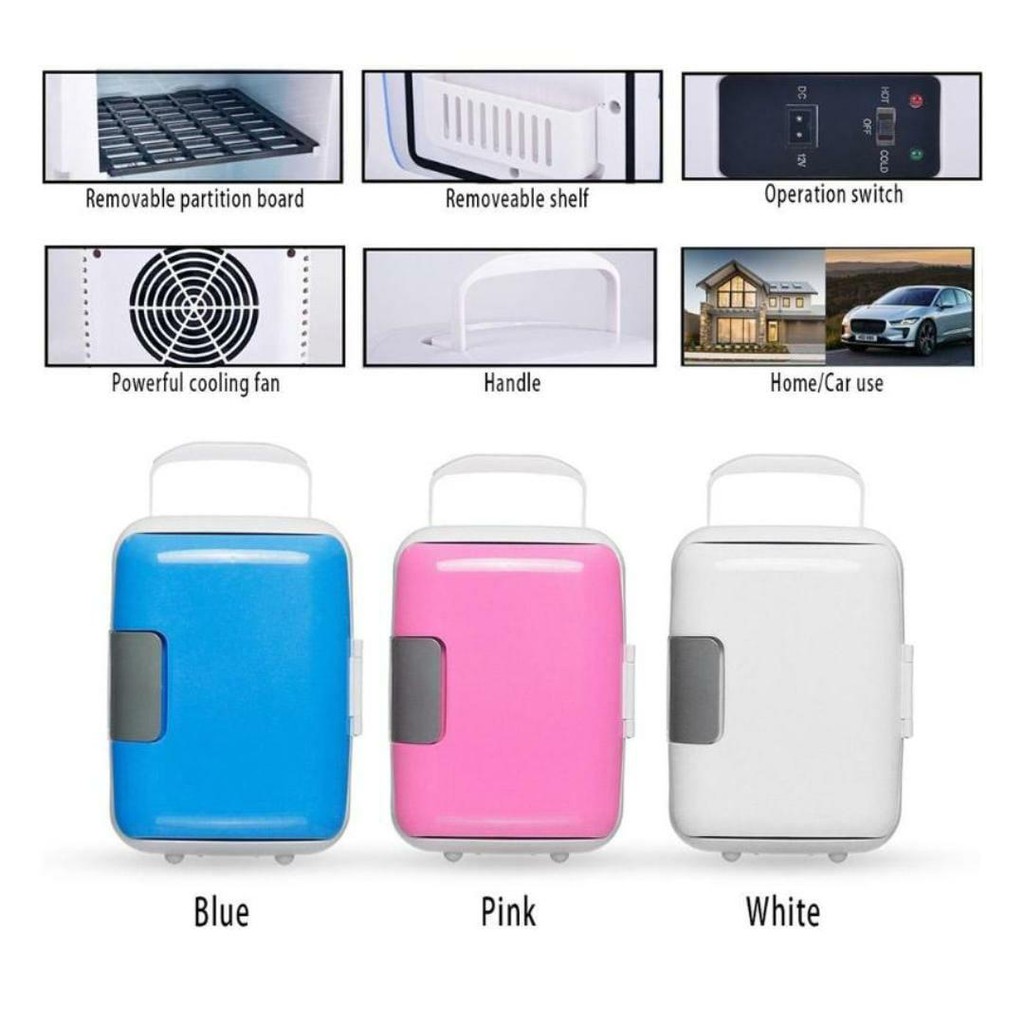 Kulkas Mini Hot Cool Portable / Mini Fridge Refrigerator Termurah